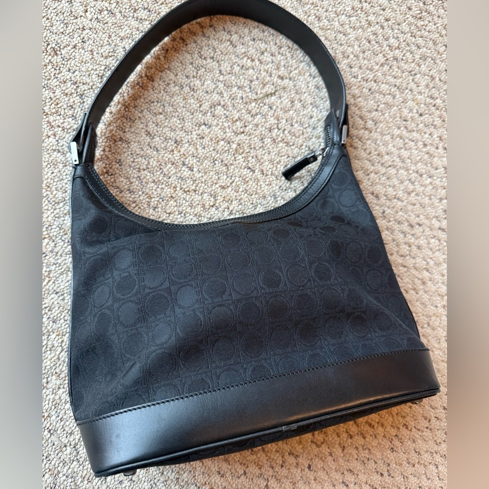 Salvatore Ferragamo Black Shoulder Bag
